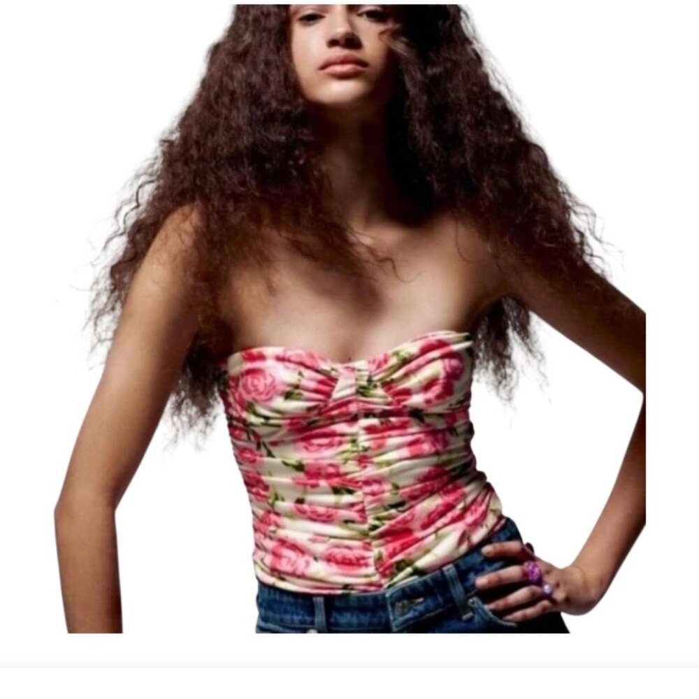 Zara floral bodysuit women’s size medium